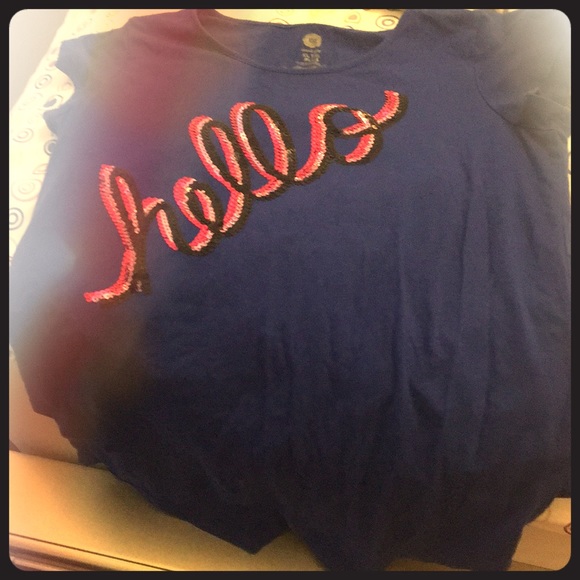 Glamour/Casual hello tee shirt - Picture 1 of 1
